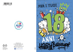 Biglietto di auguri per 18 anni