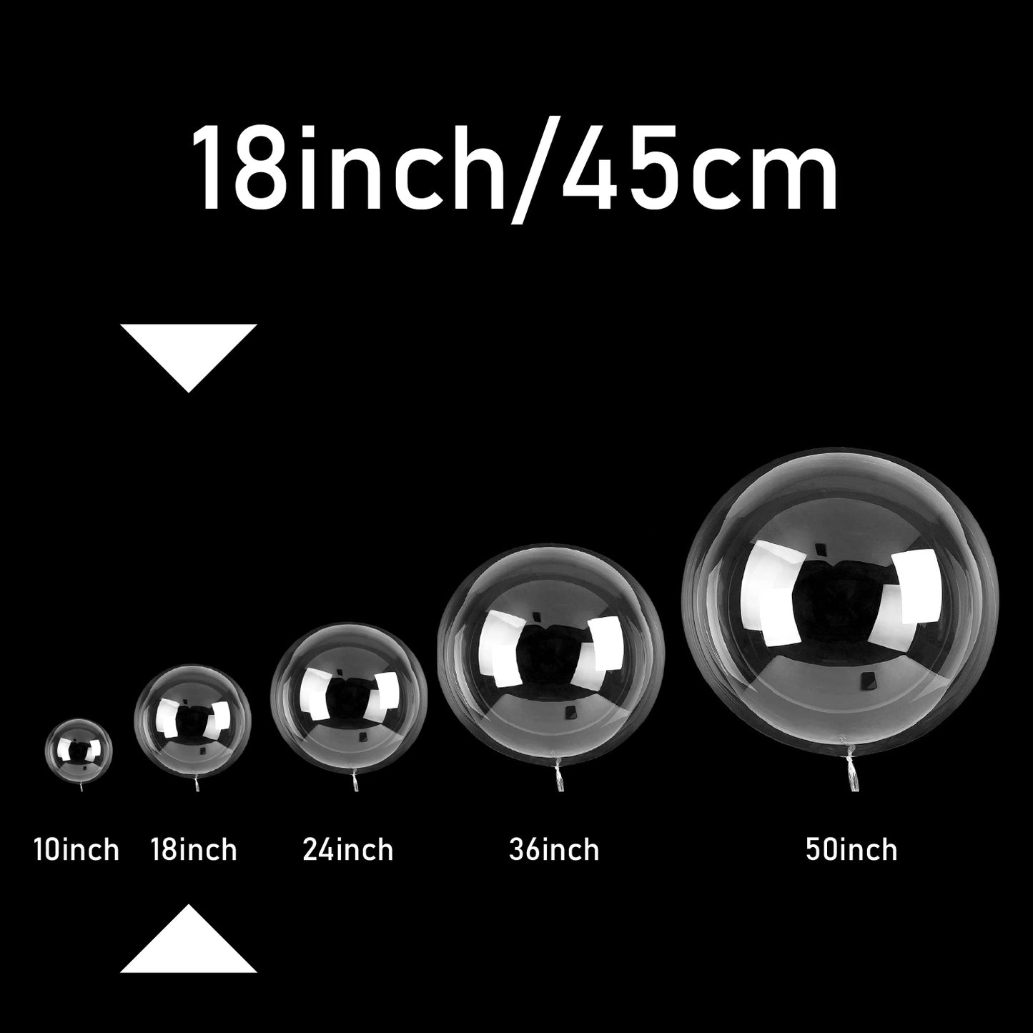 Bubble trasparente 18inch/45cm