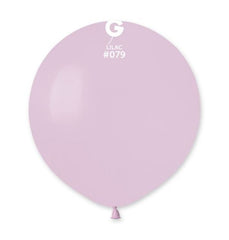 19-inch pastel lilac latex balloons, 25 pcs