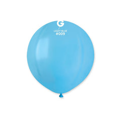 19 inch pastel blue latex balloons, 25 pcs