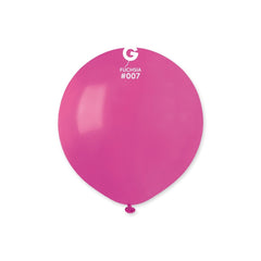 19-inch pastel fuchsia latex balloons, 25 pcs