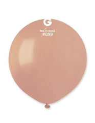 19-inch misty rose pastel latex balloons, cf.25