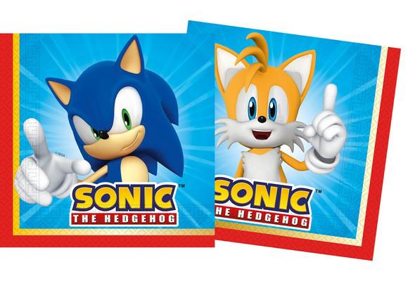 Napkins 33x33cm 20pcs fsc Sonic "The Hedgehog"