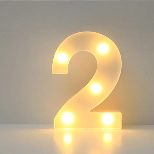 Numero luminoso LED 2 – 4x22cm