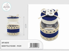 18-year-old blue plastic jar