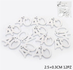 Wooden pendant 40 2.5cm 12pcs