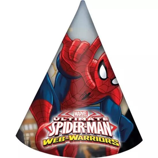 Ultimate Spiderman Web FSC Paper Hats 6pcs