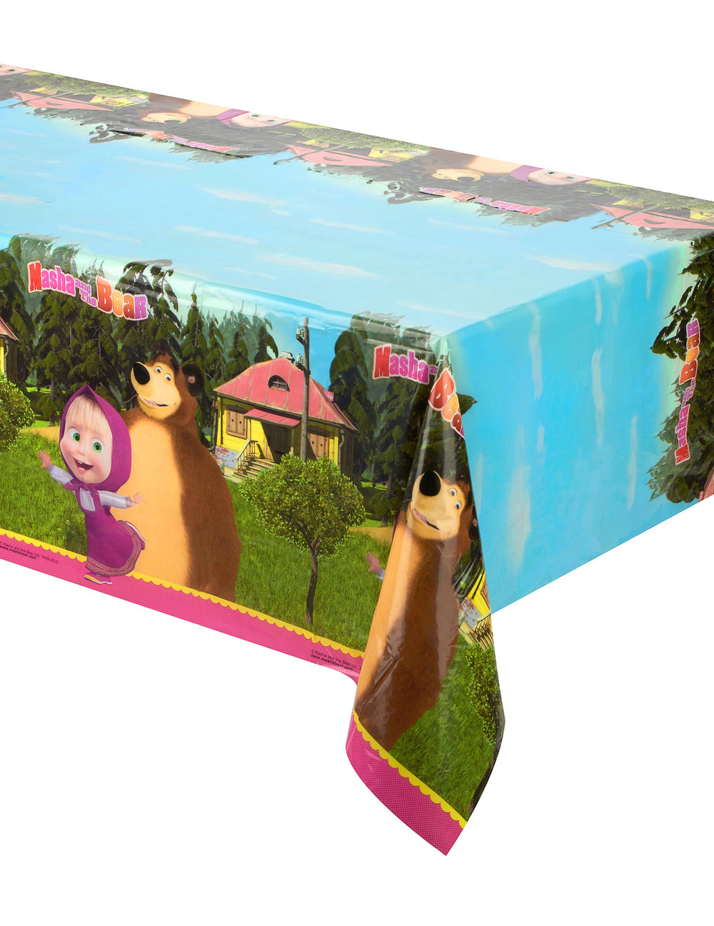 Masha and the Bear 120x180cm plastic tablecloth