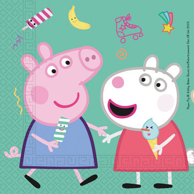 Tovagliolo 33x33cm 20pz * Peppa Pig Messy
