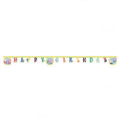 Peppa Pig Messy Happy Birthday Banner PCS 1