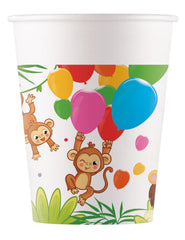 FSC Jungle Balloons Paper Cups, 2ml, 8 pcs