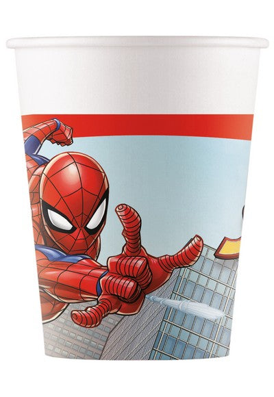 Bicchiere carta 8 pz FSC * SPIDERMAN CRI