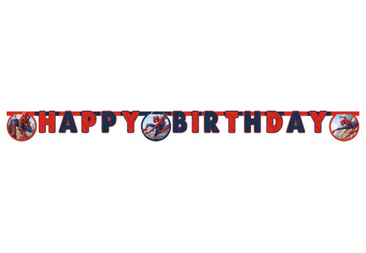 festone happy birthday fsc * spiderman crime f