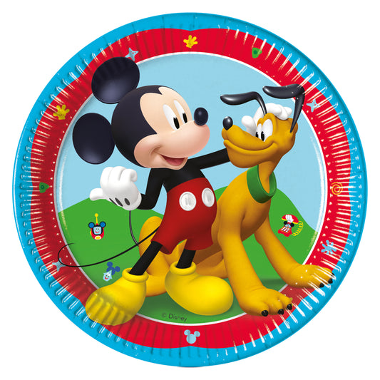 Piatto 20 cm 8 pz * Mickey Rock the House