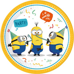 piatti carta minions rise of gru diam cm 23 8 pz