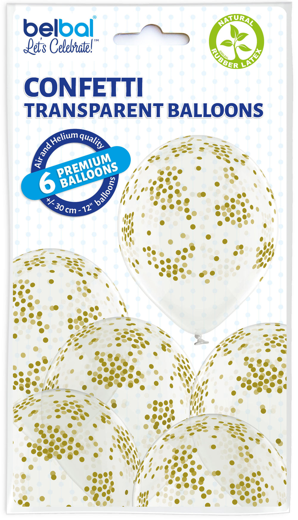 6pcs confetti balloons