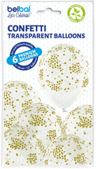 6pcs confetti balloons