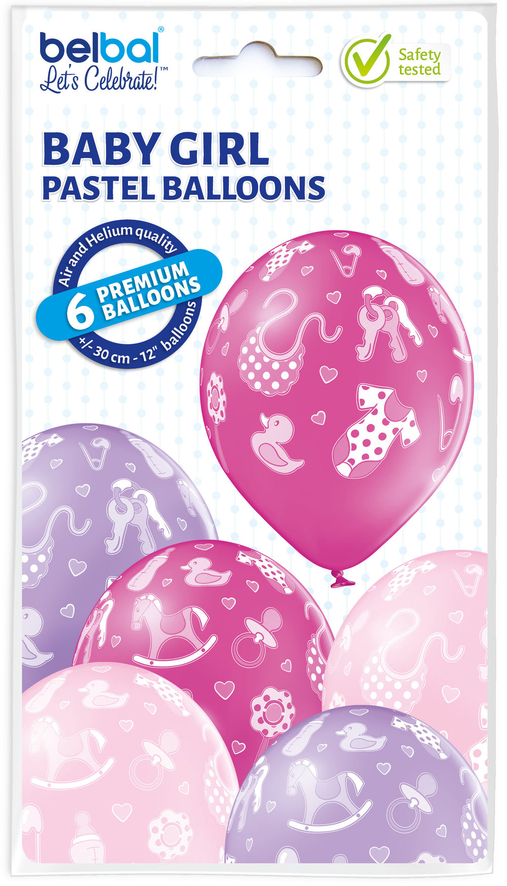 6pcs baby girl balloons