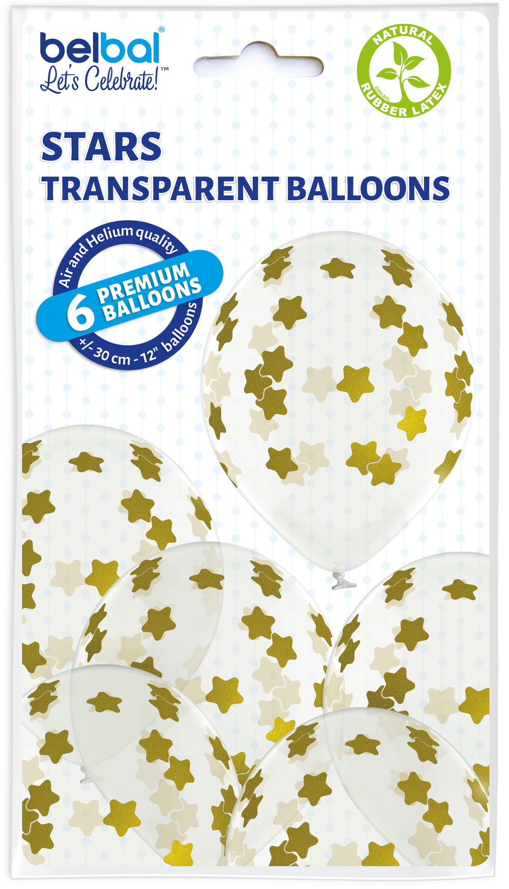6pcs star balloons