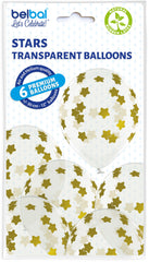 6pcs star balloons