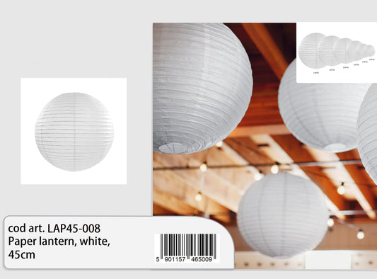 Lanterna di carta white 45cm
