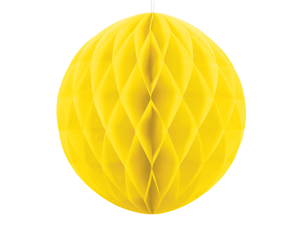 Honeycomb Ball. Yellow. 20cm