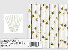 Cannucce oro 19,5cm 10pz