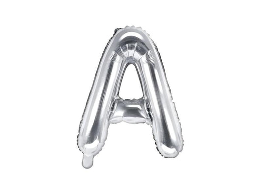 Palloncini Lettere Colore Argento 35cm