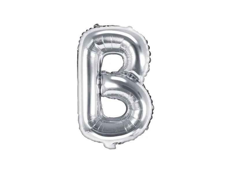 Palloncini Lettere Colore Argento 35cm
