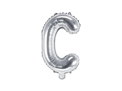 Palloncini Lettere Colore Argento 35cm