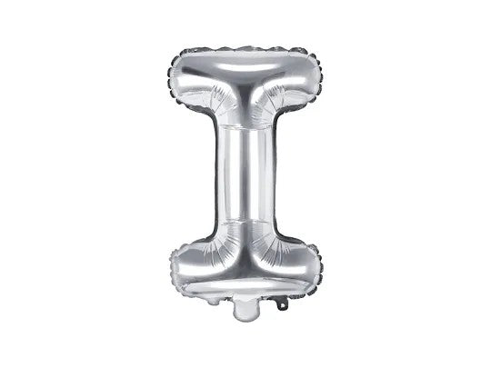 Palloncini Lettere Colore Argento 35cm