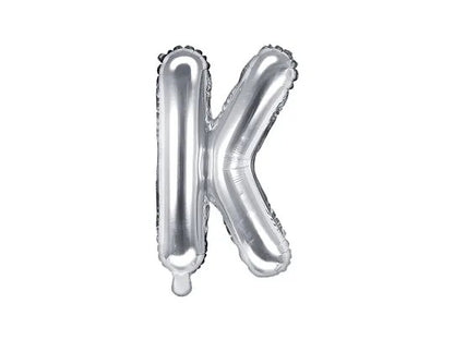 Palloncini Lettere Colore Argento 35cm