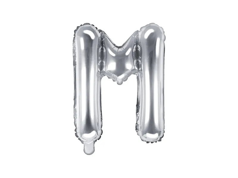 Palloncini Lettere Colore Argento 35cm
