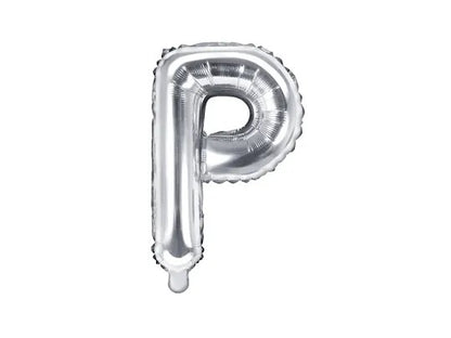 Palloncini Lettere Colore Argento 35cm