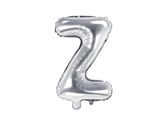 Palloncini Lettere Colore Argento 35cm