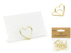 Place card holders Hearts oro 2,5cm 10pz