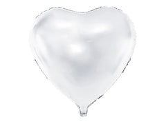 Foil Balloon cuore 45cm bianco