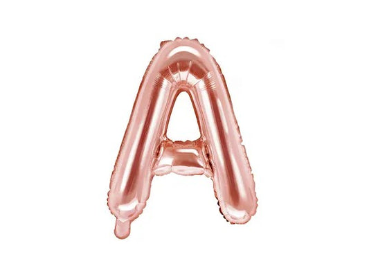 Palloncini Lettere Colore Rosa Gold 35cm