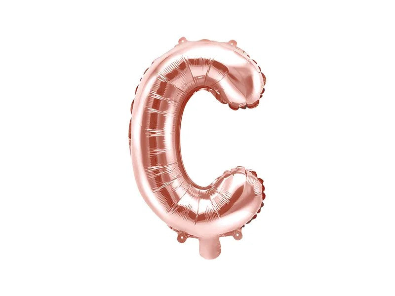 Palloncini Lettere Colore Rosa Gold 35cm