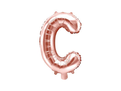Palloncini Lettere Colore Rosa Gold 35cm