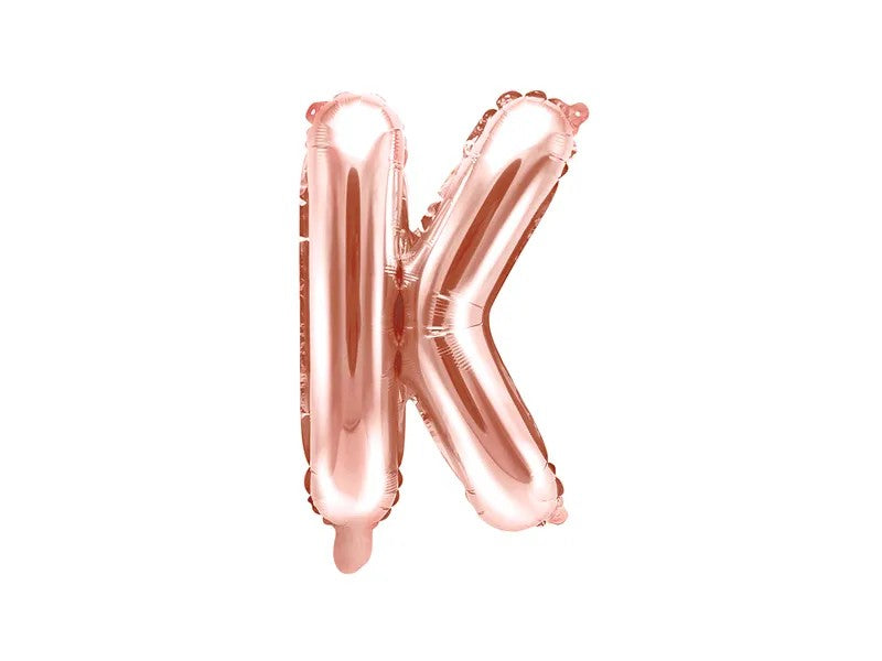 Palloncini Lettere Colore Rosa Gold 35cm