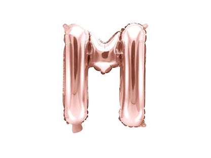 Palloncini Lettere Colore Rosa Gold 35cm