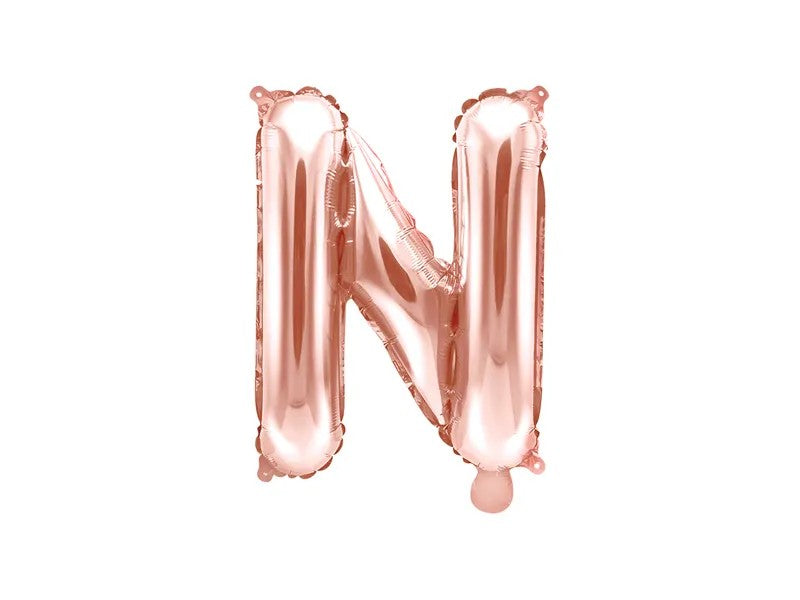 Palloncini Lettere Colore Rosa Gold 35cm