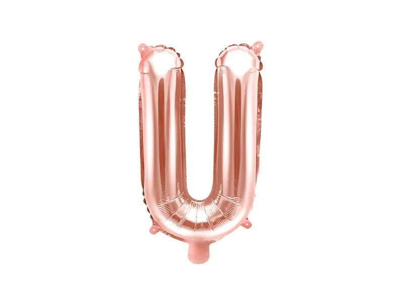 Palloncini Lettere Colore Rosa Gold 35cm