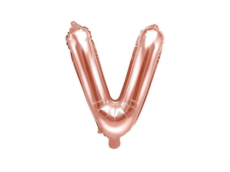 Palloncini Lettere Colore Rosa Gold 35cm