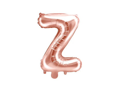Palloncini Lettere Colore Rosa Gold 35cm