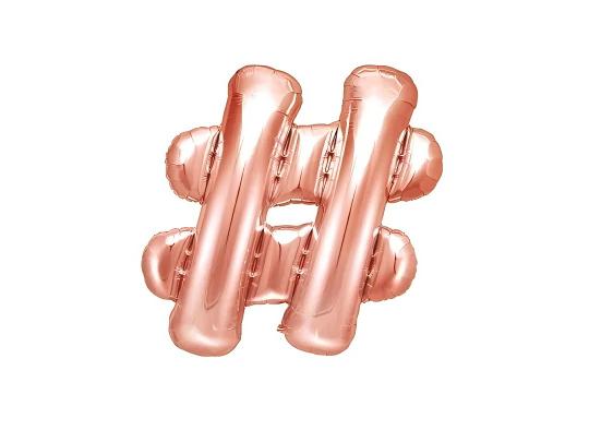 Palloncini Lettere Colore Rosa Gold 35cm