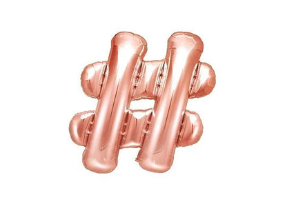 Palloncini Lettere Colore Rosa Gold 35cm