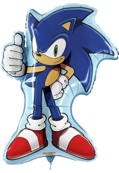 Sonic shape mylar balloon 64x49cm