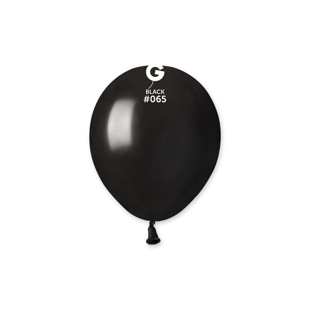 palloncini 5inch lattice metallizzati nero cf.100